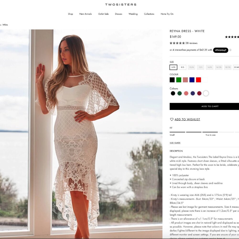 Two Sisters Reyna Dress - White